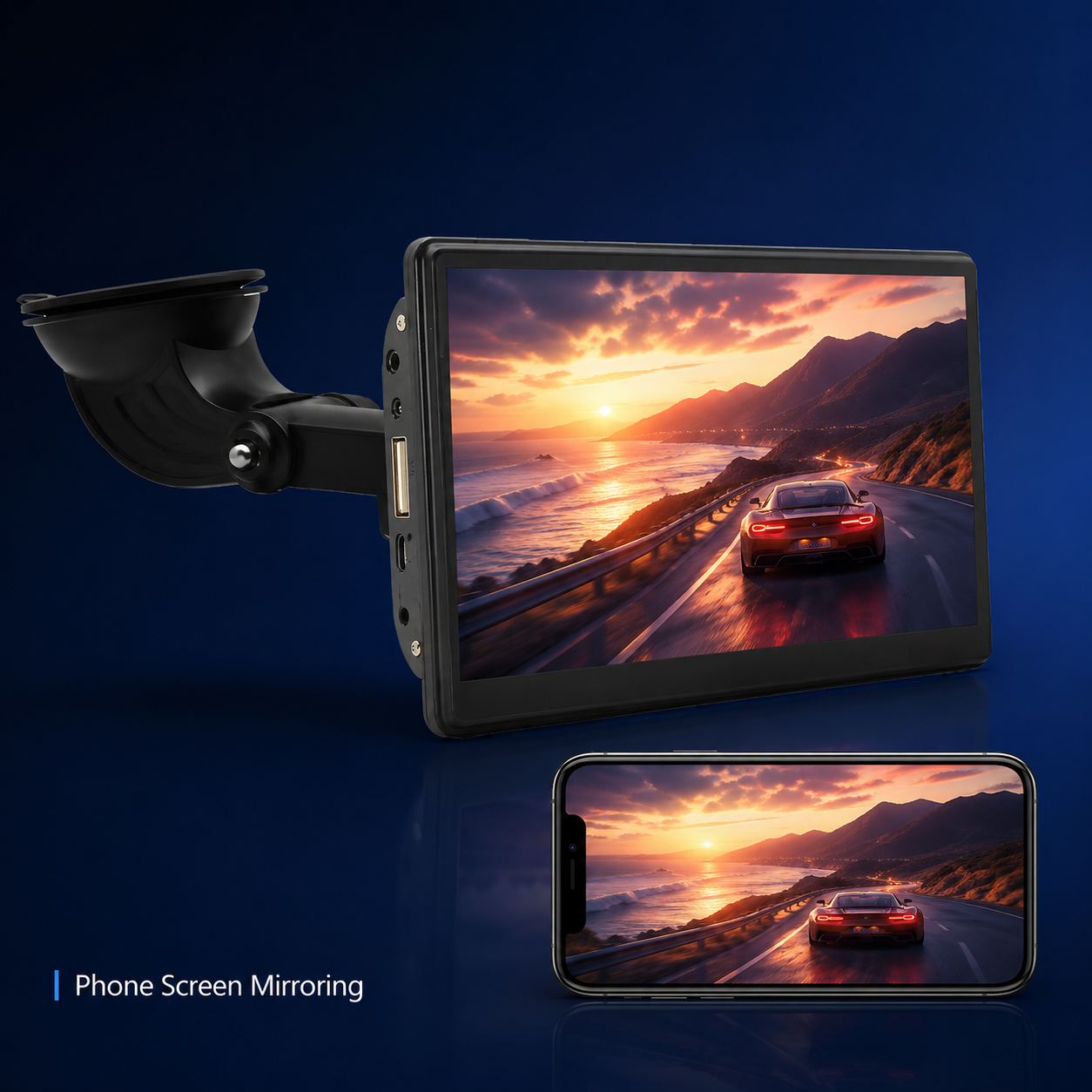 DriveGuard Smart Car Display with Wireless CarPlay & Android Auto